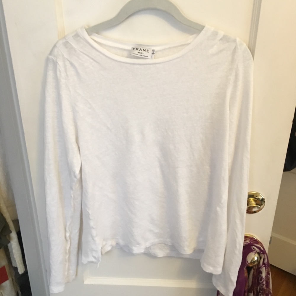 FRAME long sleeve white shirt